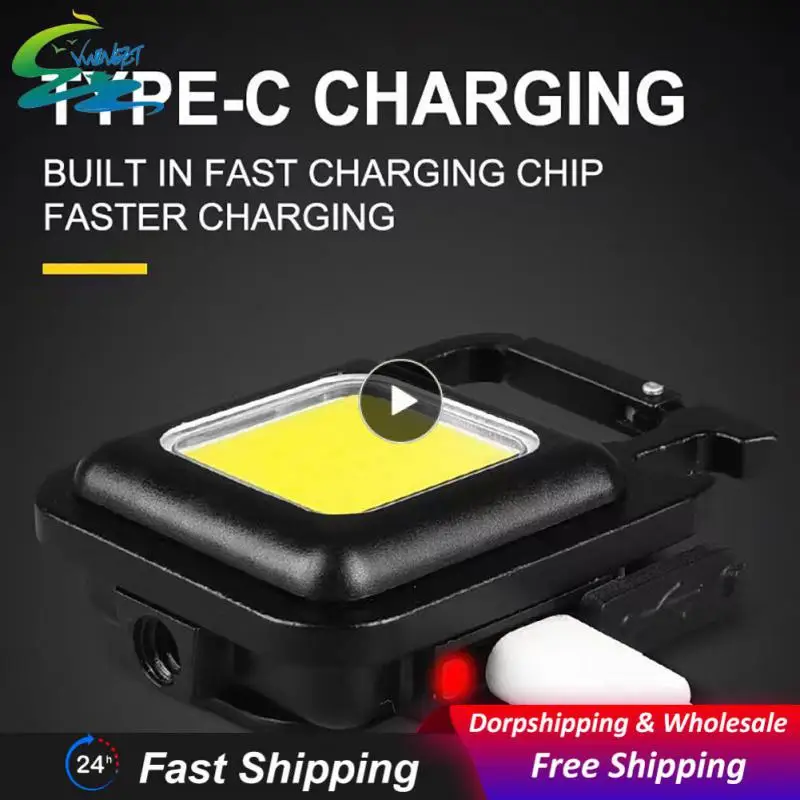 

Bottle Opener Small Portable Magnetic Base Cob Inspection Light Multifunctional Mini Bright Work Light 2023 Keychain Light Torch