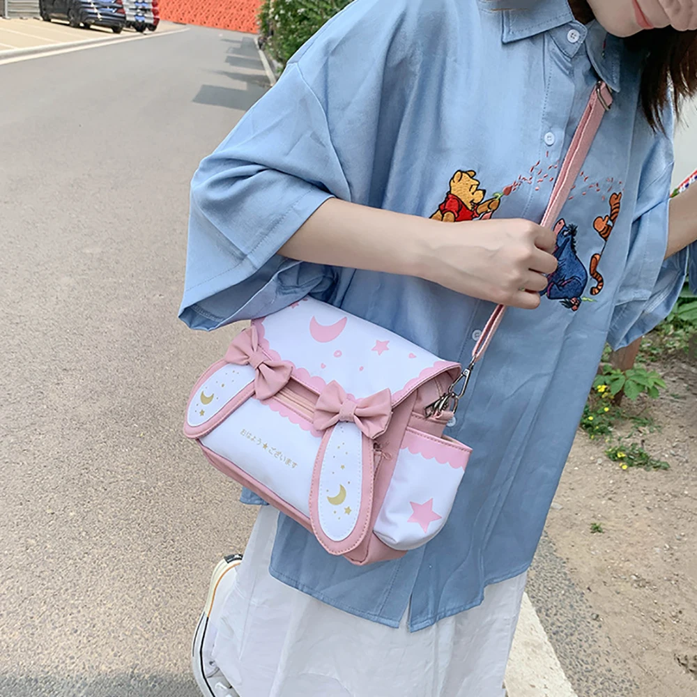 Summer Small Bag Japan Anime Cute Magic Department Sweet Star Moon Print Fashion Soft Girl Student Shoulder Bag Female Card Bag