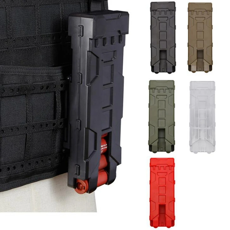Tactical Hunting MOLLE 12 Gauge Shotgun Magazine Shell Pouch Carrier Holder Magazine Pouch