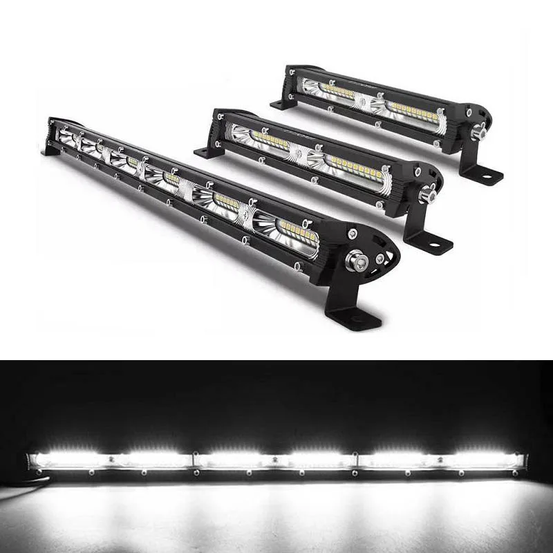 7/13/20 inch LED Car Ligh Bar Offroad Spot Flood LED Light Shockproof for Jeep Boat Truck Car 4WD 4x4 12V 24V IP68 Work Lamp