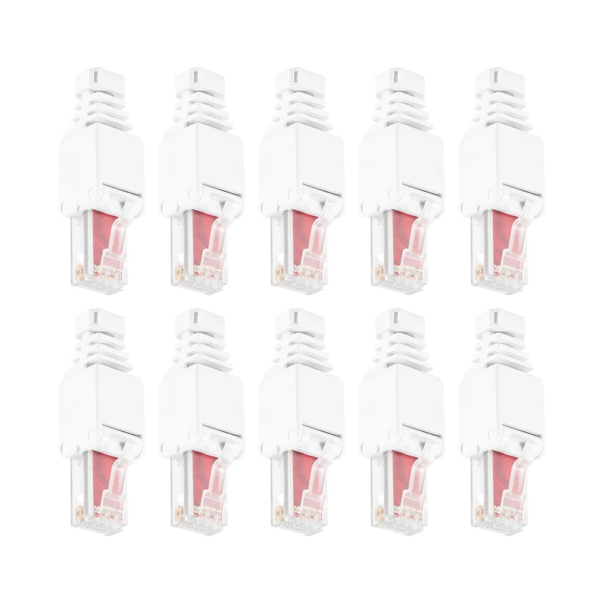 10 сетевых разъемов без инструментов RJ45 CAT6 LAN UTP кабельный штекер Cat5 Cat7 монтажный