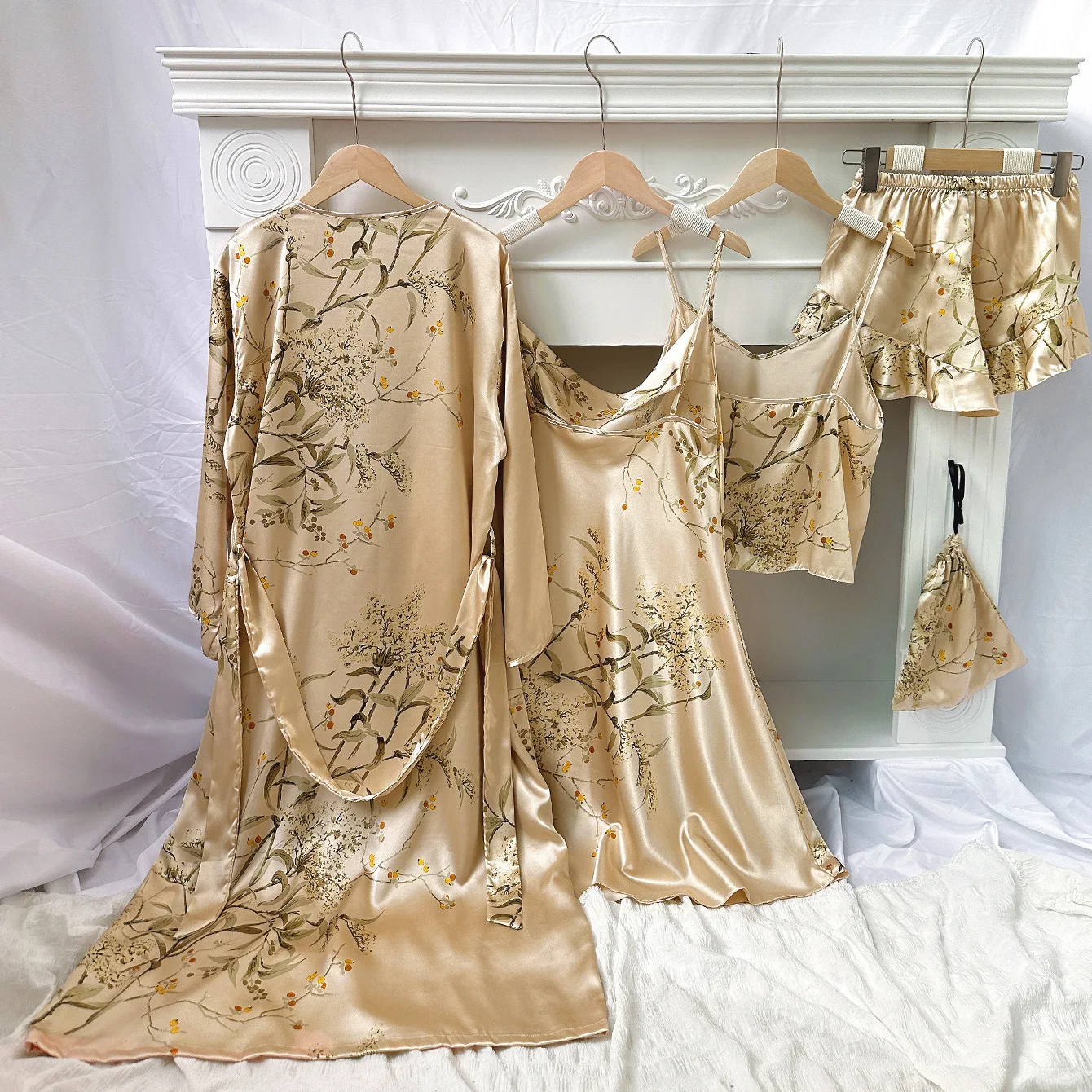 Комплект домашней одежды из рубашки и юбки цвета размеры в ассортименте