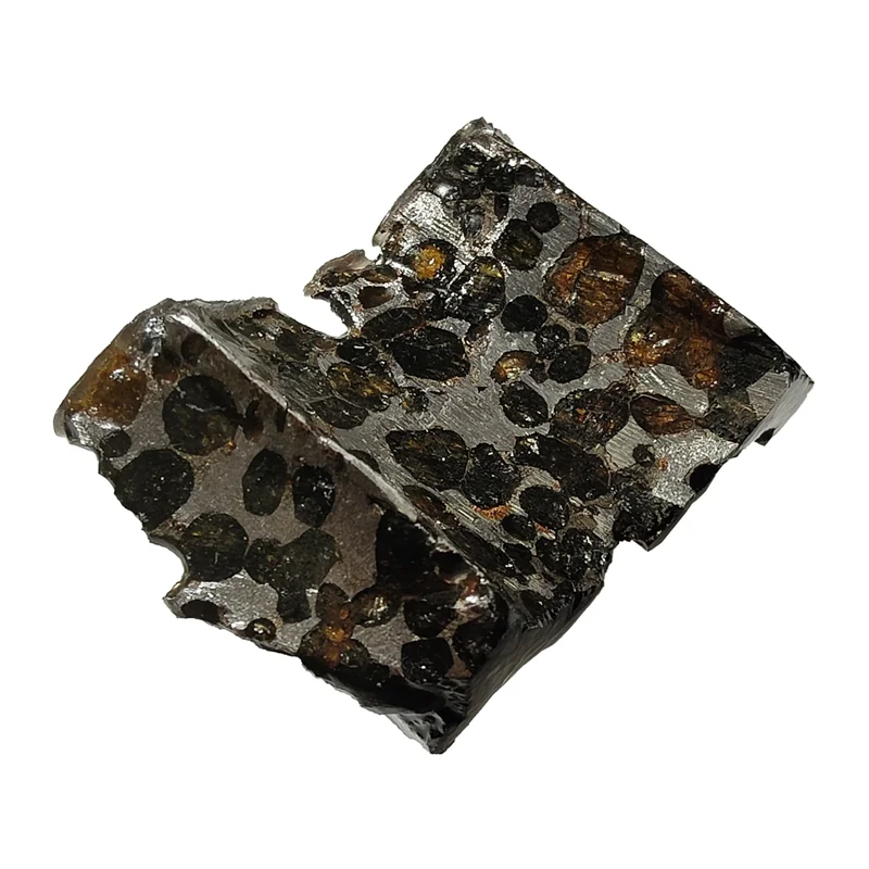 

seymchan pallasite Olive Meteorite Ornament Specimen 69.4 Grams of Olive Meteorite Rough Stone Crafts Natural Meteorite Material