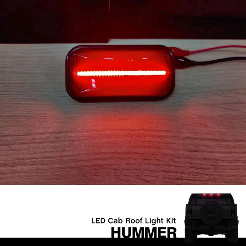 3 шт. дымчатый светодиодный задний красный габаритный фонарь на крыше кабины для