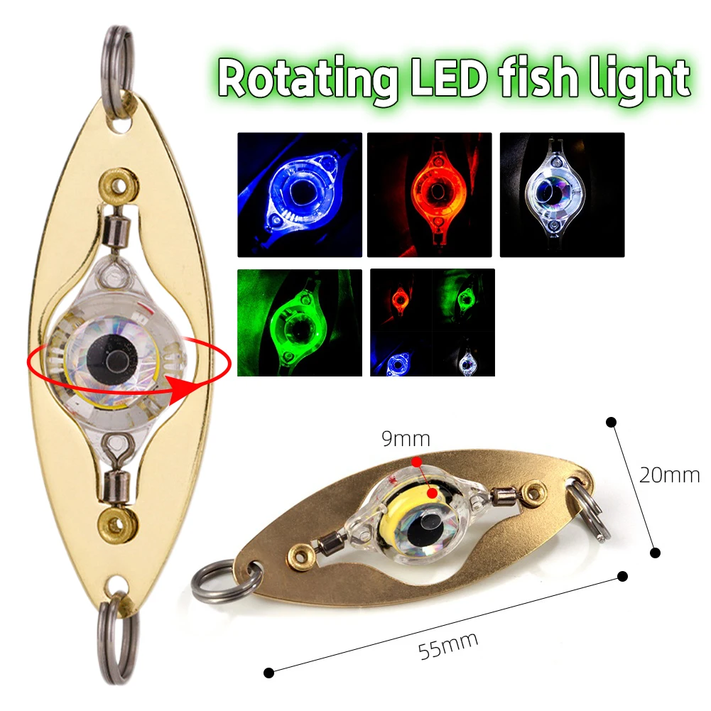 

6 Cm/2.4 Inch Fish Flash Lamp LED Deep Drop Underwater Eye Shape Fishing Lure Light Hot Sale Lure Fish Tools Dropshipping