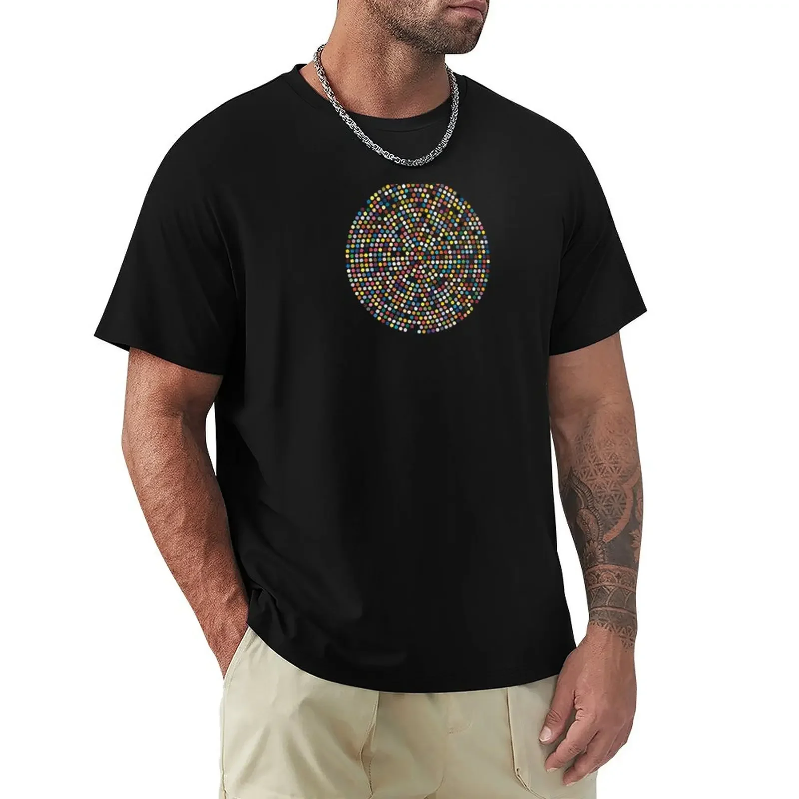 Футболка Damien Hirst Inspired Dot Explosion винтажные черные мужские футболки набор