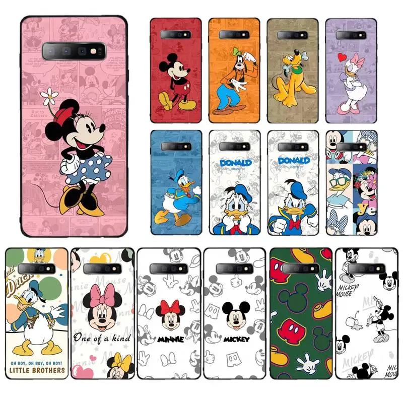 

Disney Mickey Mouse Phone Case for Samsung S10 21 20 9 8 plus lite S20 UlTRA 7edge