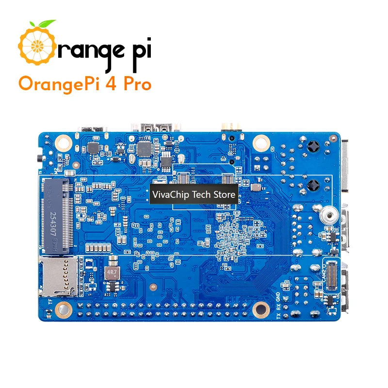 Фото Плата для разработки VivaChip TechOrange Pi 4 Pro с чипом Allwinner A733, 12 ГБ LPDDR5, NPU 3Tops, Wi-Fi 6.0 + BT5.4, слот M.2 M-Key, одноплатная. №4