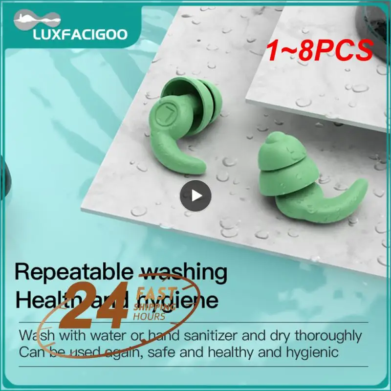 

1-8 шт., силиконовые водонепроницаемые беруши для плавания