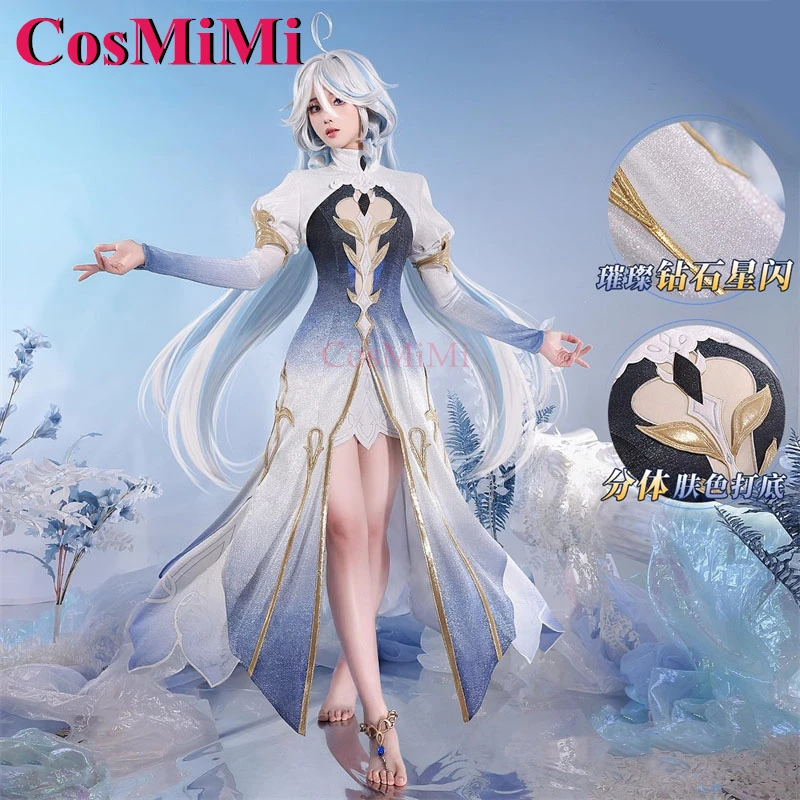 CosMiMi Game Genshin Impact Focalors/Furina Косплей Костюм Великолепный Милый Элегантный Наряд Бога
