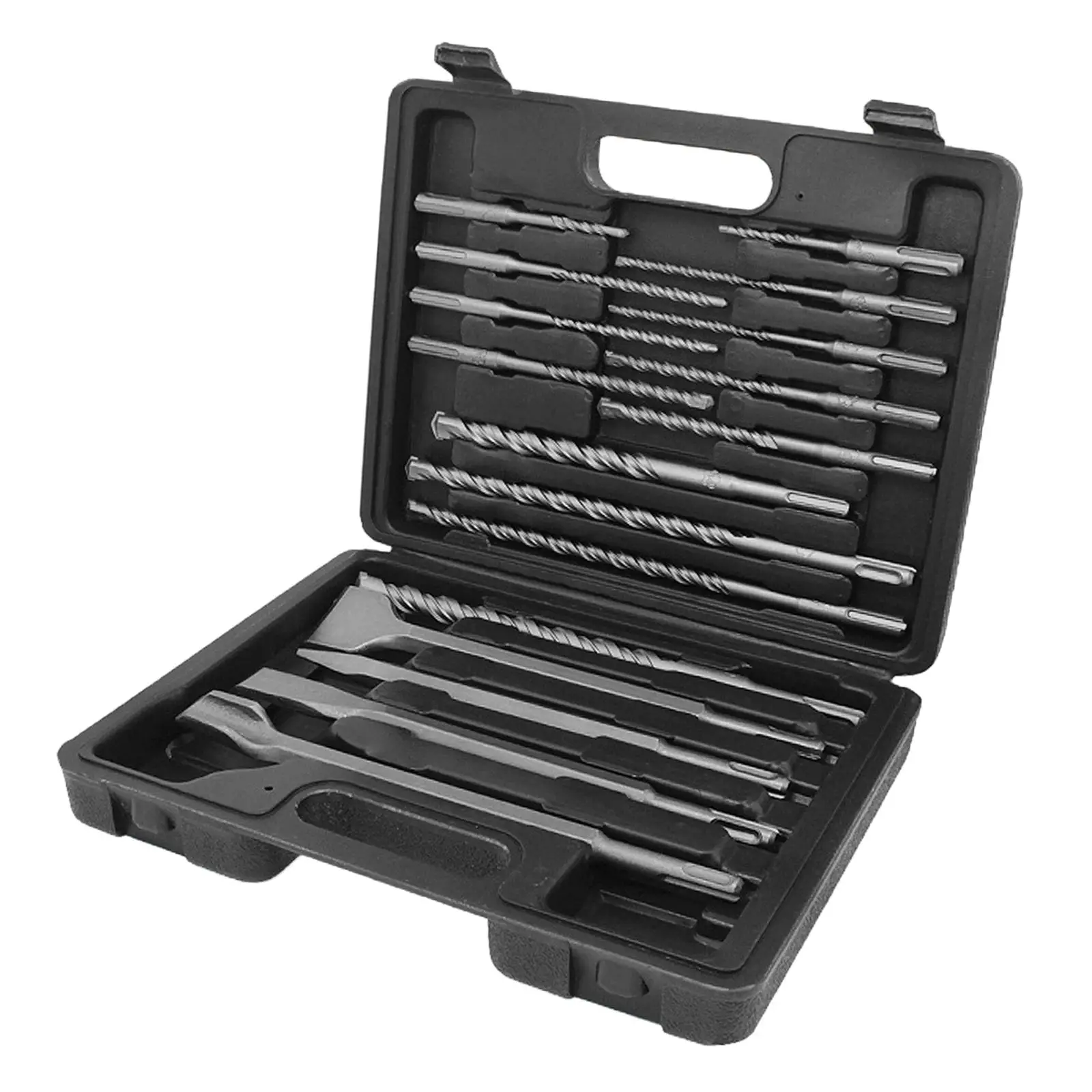 

17 Pieces Round Shank Masonry Drill Bit Set Woodworking Tool and Drill Bit for wall Ceramic Brick Marble