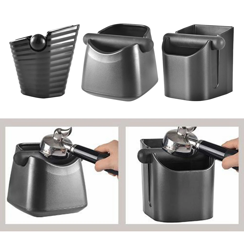 

Non-Slip Coffee Grounds Container, Espresso Coffee Knock Box Coffee Grind Knock Out Box Coffee Bucket,Coffee Machine Accessories