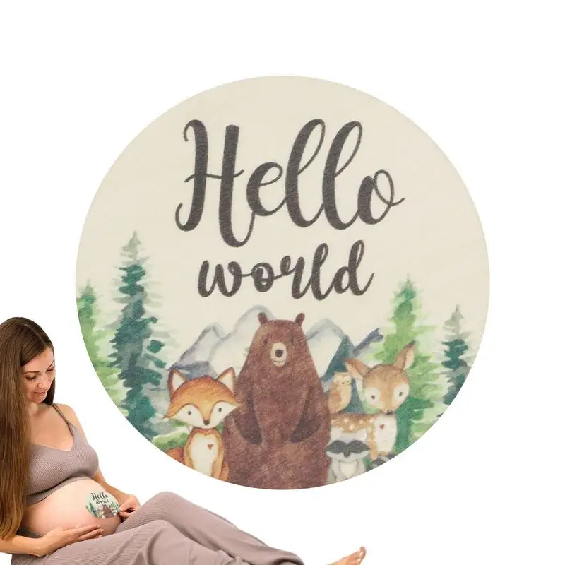 

Baby Milestone Cards Cute Printed Baby Monthly Milestone Cards Newborn Baby Announcement Cards Photo Prop Milestone Discs