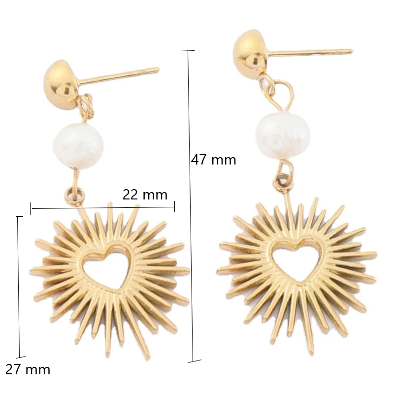 Винтажные серьги с жемчугом в стиле барокко серьги-капли форме сердца для женщин