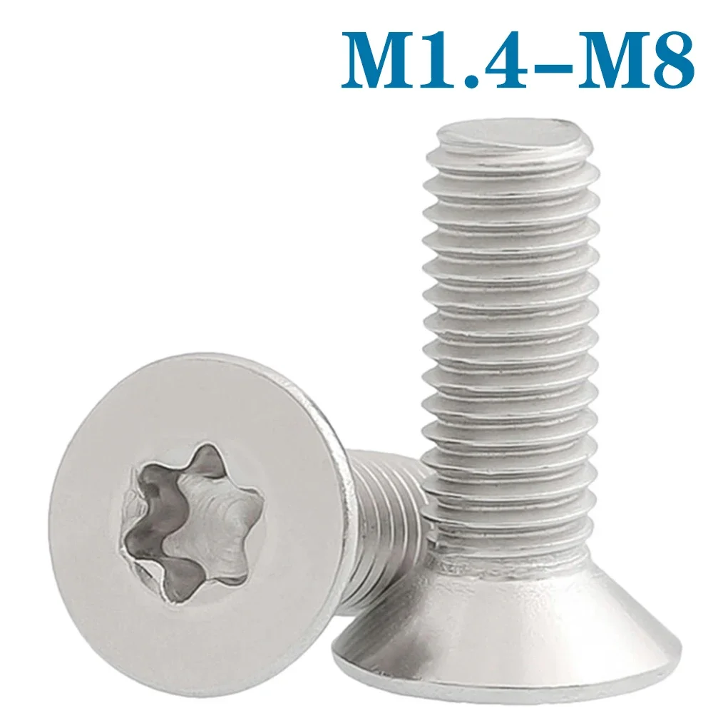 Винты Torx с плоской потайной головкой из нержавеющей стали 304