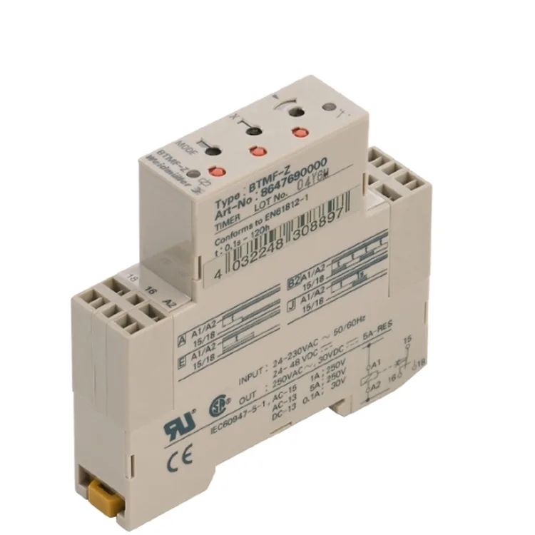 TIMER BTMF-Z Реле времени Соединение шрапнели Weidmüllerweidmuller8647690000 (art.: 3920d3d2dde32) - 3920d3d2dde32