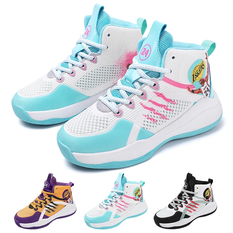 31-40 Comfortable Fashion Youth Outdoor Sport Footwear Children's Boys' Girls' Shoes School Sports Training Basketball Shoes