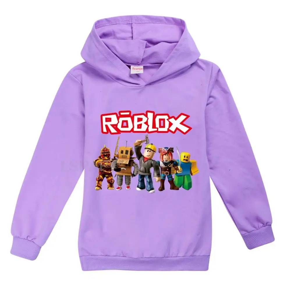 Фото Детский костюм ROBLOX, Весенняя толстовка для мальчиков, детская одежда, смешные толстовки для девочек-подростков, Детская толстовка №5