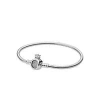 hot sale new charm original shine crown snake bone chain ladies fine jewelry basic bracelet