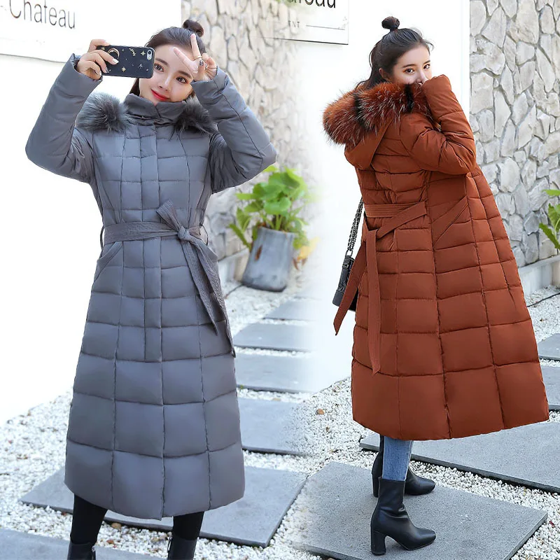 Thickened Coat for Women's Winter Clothes Mid-length Over-the-knee Down Cotton 2022 Bubble Long Coat