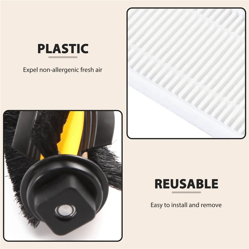 Набор боковых щеток для прокатки подходит Liectroux C30B /Proscenic 800T 820S 820T 830T Запчасти