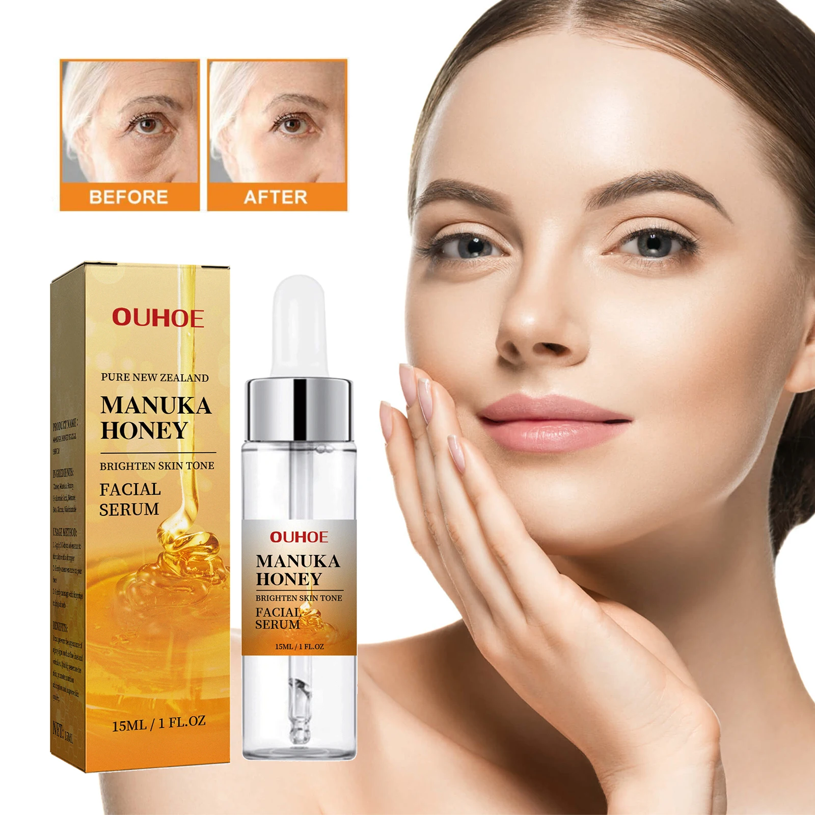 

Freckle Removing Essence Anti-aging Tightening Fade Fine Line Dark Spots Melasma Improve Dull Bright Skin Whitening Facial Serum