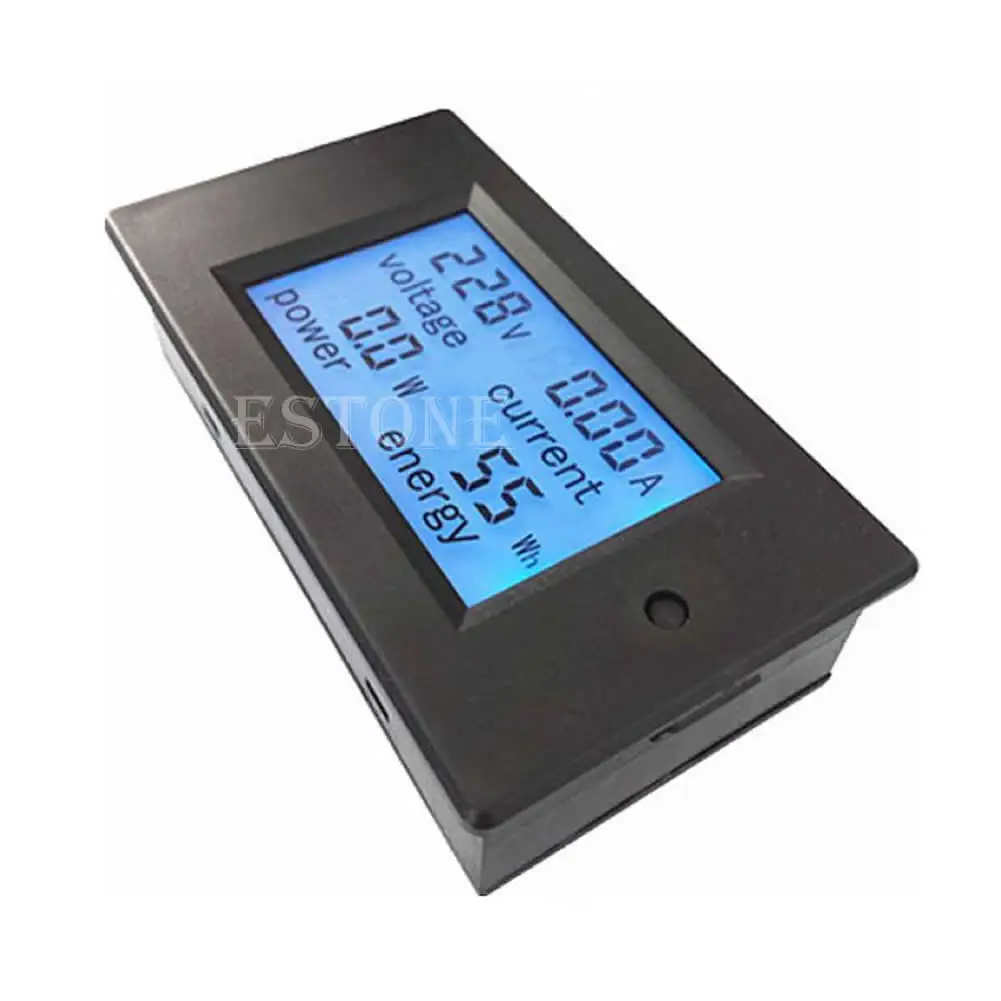 

AC 20A 100V LCD Digital Volt Voltage Watt Current Power Meter Ammeter Voltmeter DropShipping