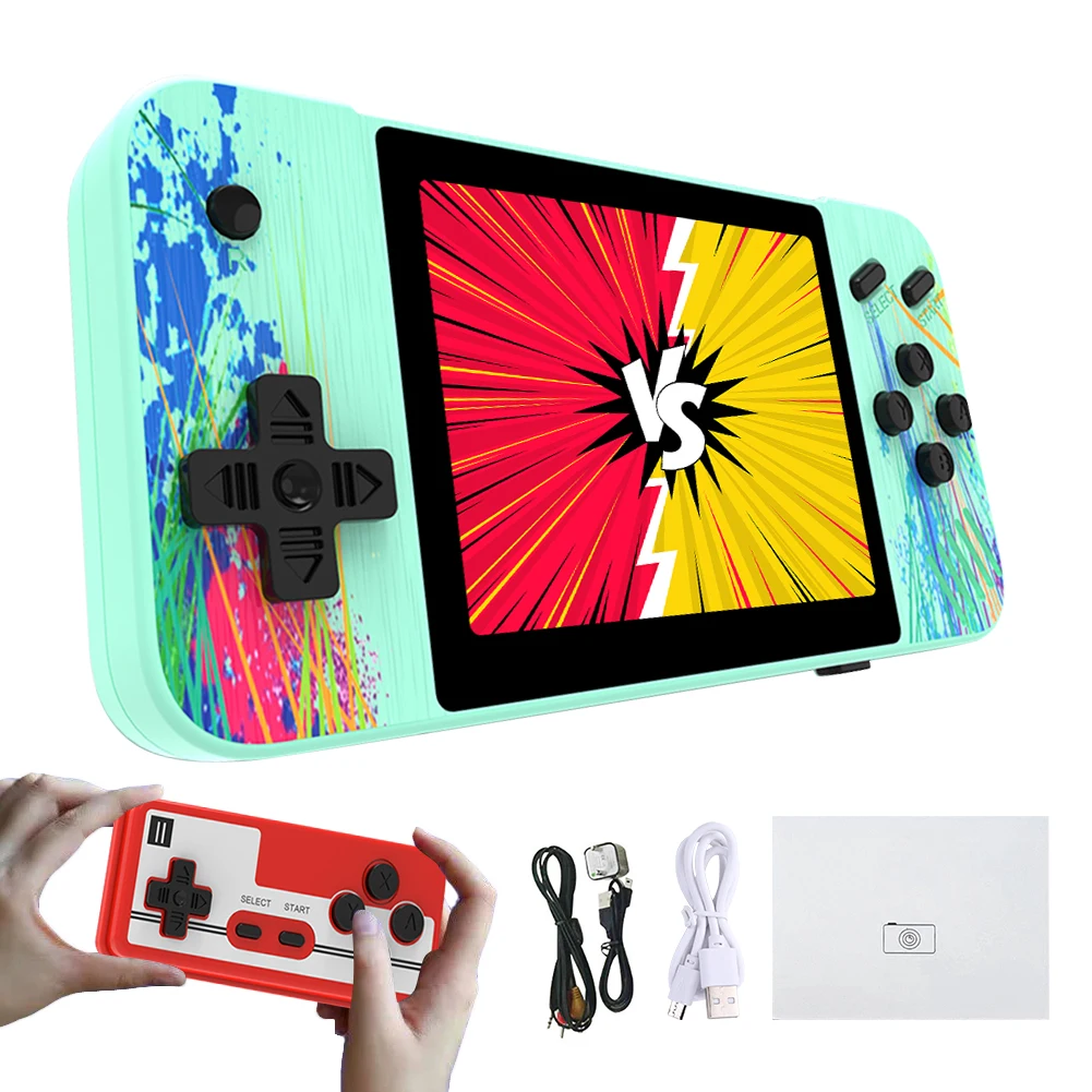 

Mini Handheld Game Console Comfortable Grip Classic Game Console Player Sup Built-in 800 USB Charging Birthday Gift for Children
