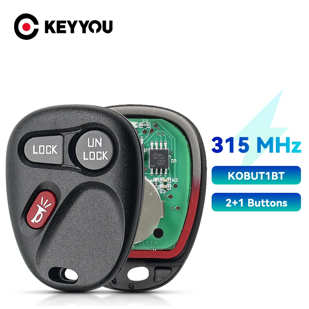 

KEYYOU дистанционный ключ 315 МГц для Chevy Astro Blazer S10 Silverado Suburban Tahoe GMC Jimmy Safari Sierra Sonoma Yukon KOBUT1BT
