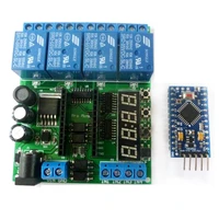 dc 5 24v 4ch pro mini plc board relay shield module for arduino led display cycle delay timer switch onoff