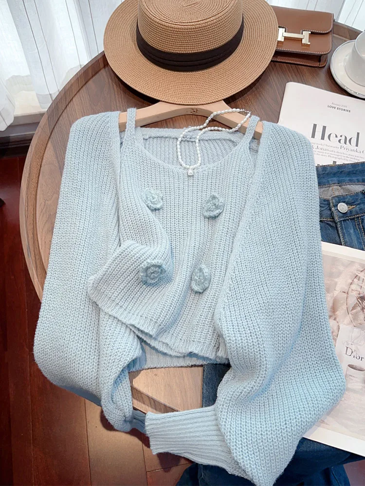 Осінь 2024. Елегантний комплект із двох предметів. Жіночий светр у французькому