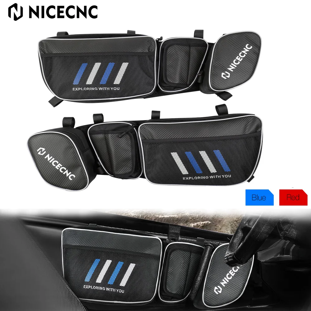 

Front Side Door Storage Bags For Can Am Maverick X3 PVC 1680D Oxford Waterproof UTV Accessories for Can-Am XRS XDS XMR Turbo R