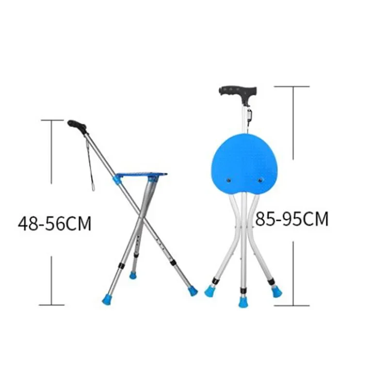 Сверхлегкий табурет из алюминиевого сплава складной твердый для пожилых людей