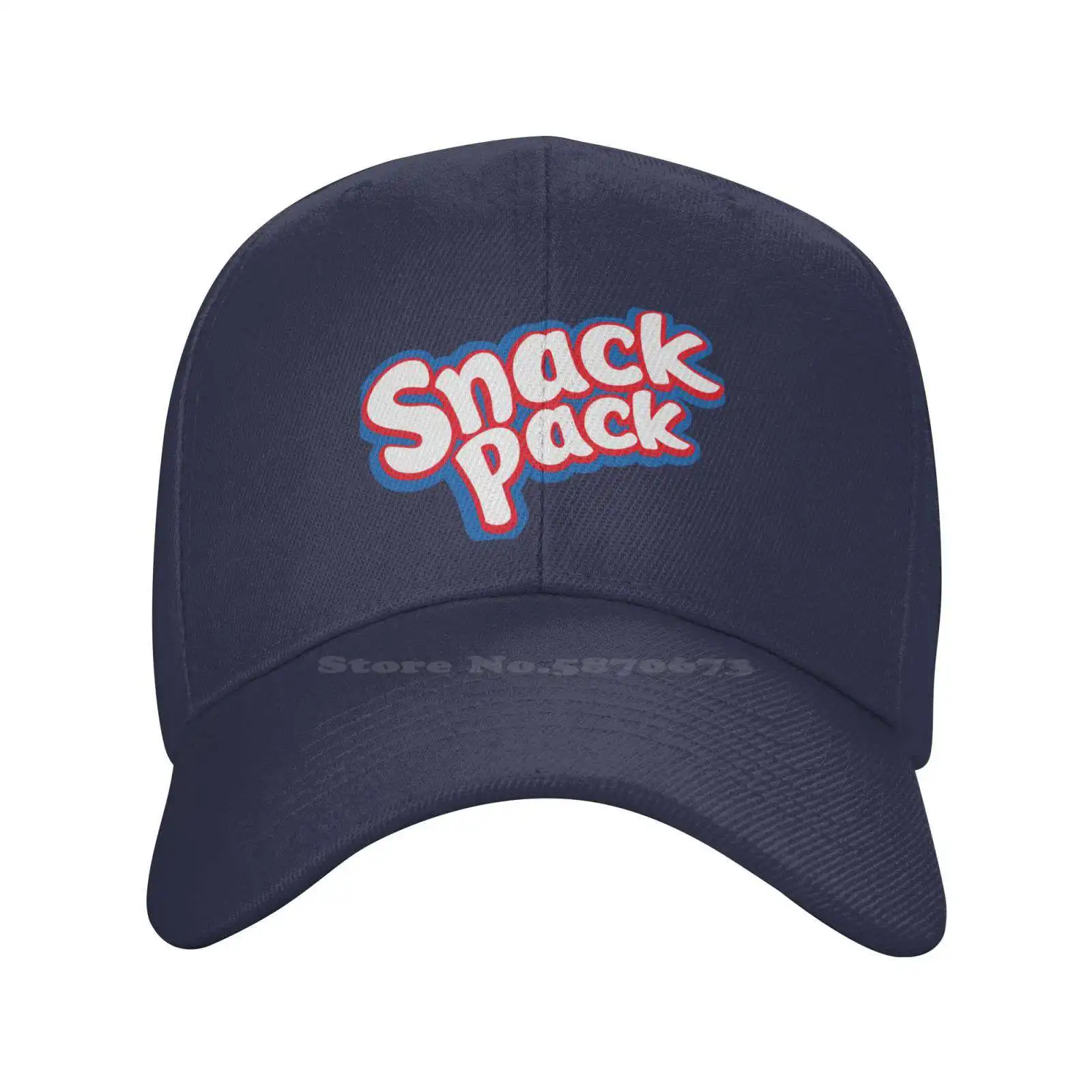 

Snack Pack Logo Print Graphic Casual Denim cap Knitted hat Baseball cap