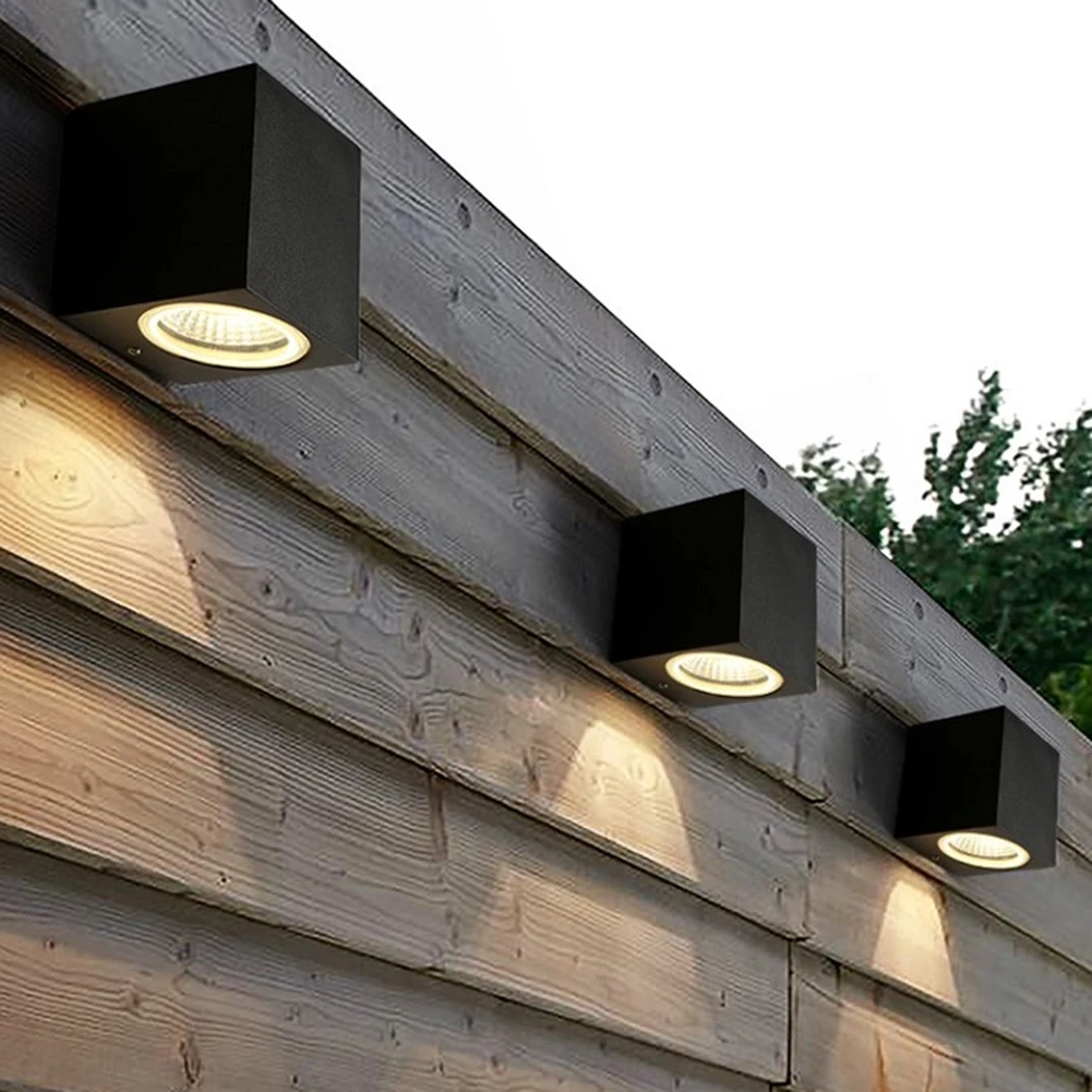 

AC 85V-265V Modern Brief Cube LED Wall Light IP65 Waterproof Indoor Outdoor Surface Mounted Lamp Indoor Lighting