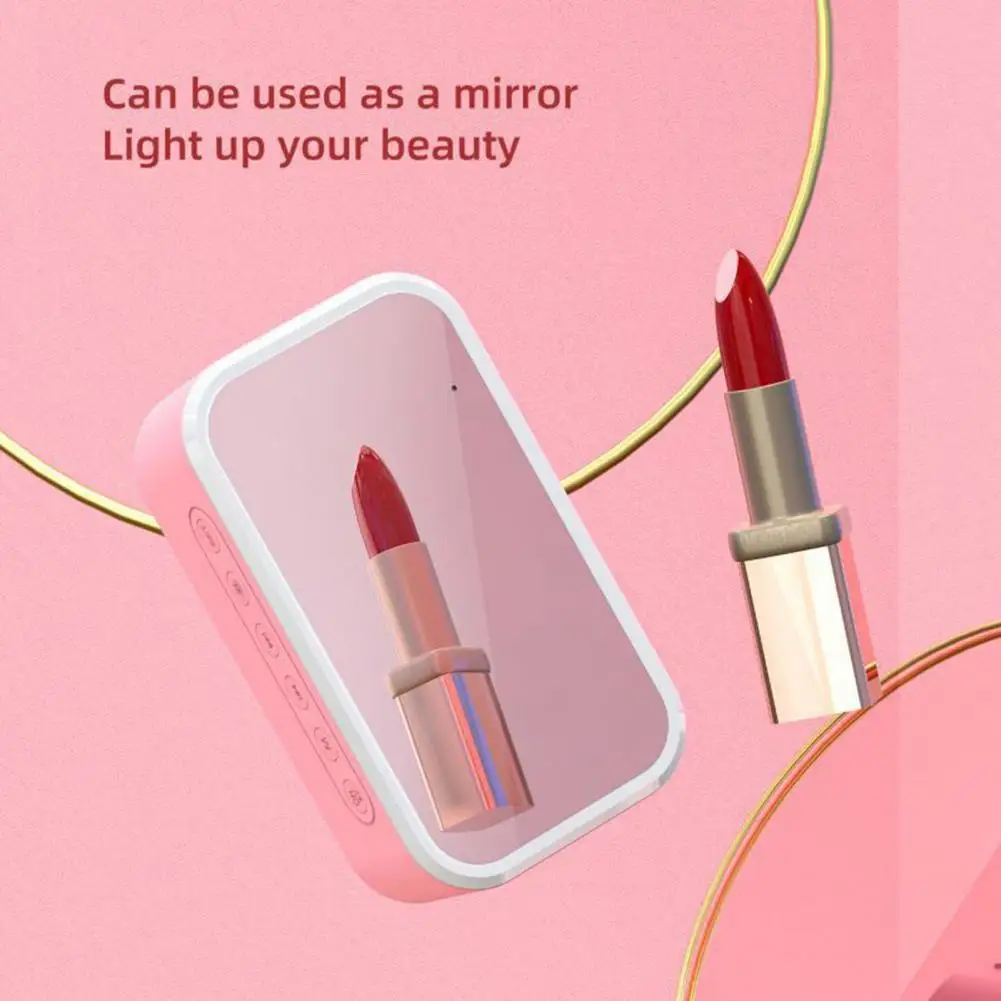 

Alarm Clock Multifunctional High Fidelity LED Mirror Screen Bluetooth-compatible5.0 Stereo Loudspeaker Alarm Clock for Bedroom