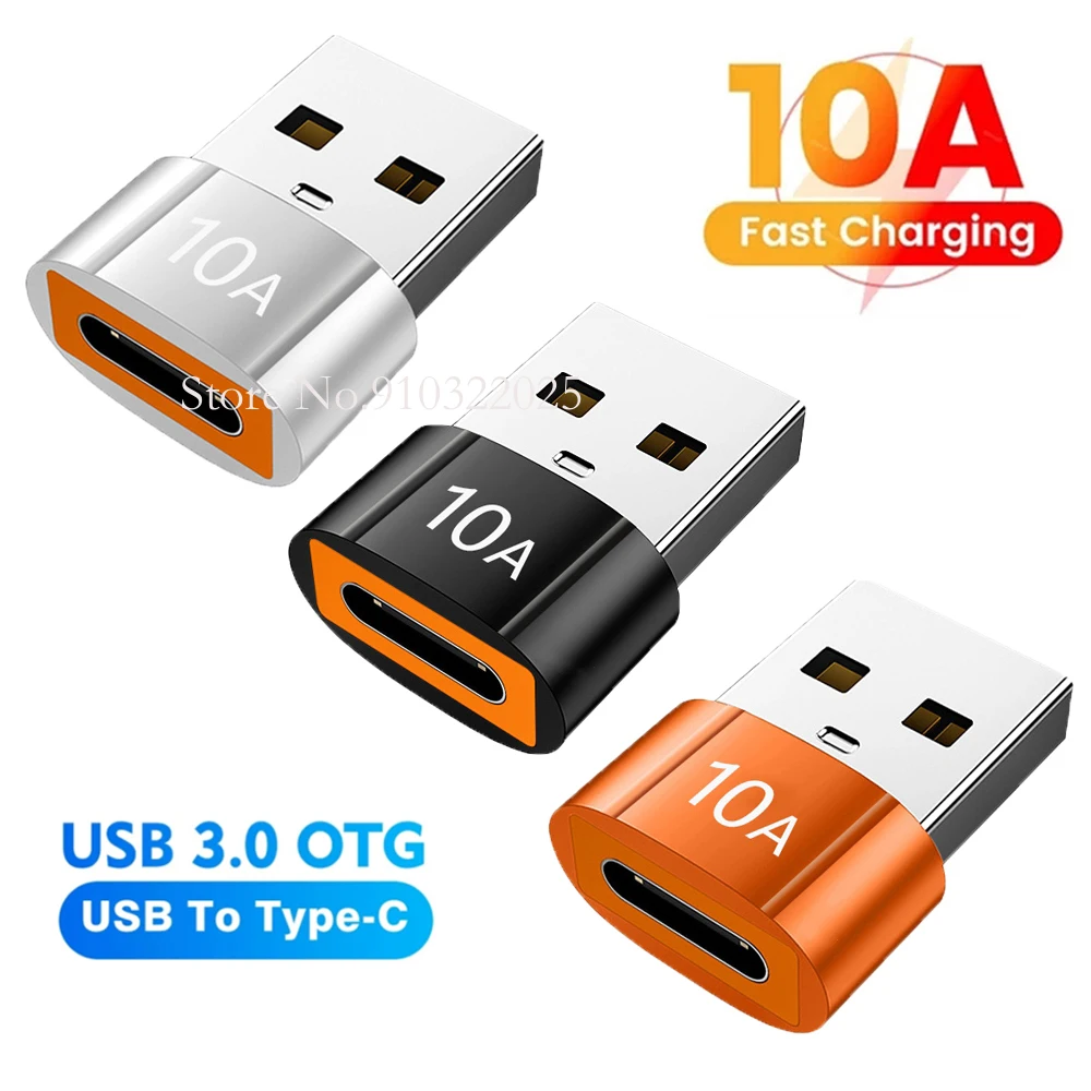 

Адаптер OTG типа C мама-USB A папа, 10 А, 50 шт.