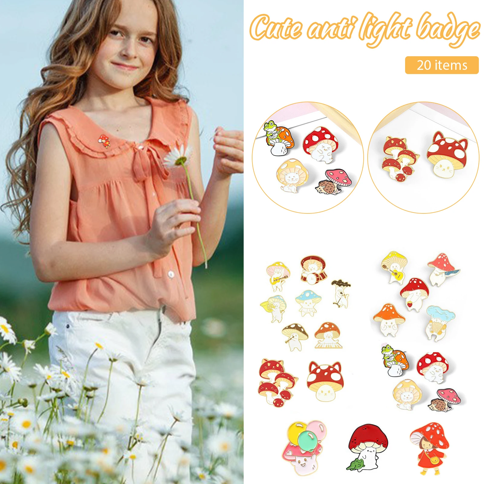 

Fashion Simple Metal Badge Delicate Metal Collar Pin For Women Girls