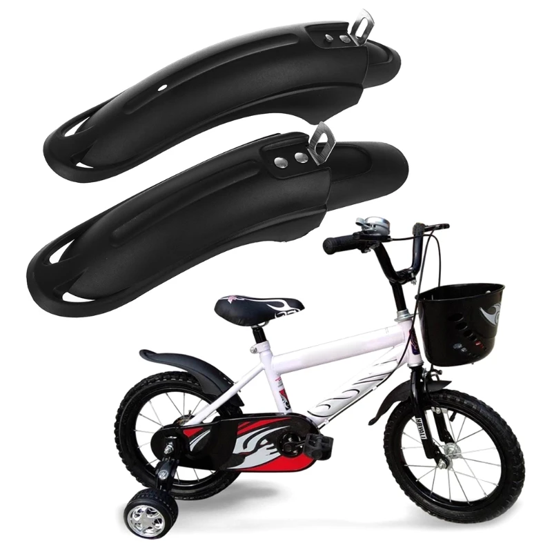 

1 Pair Bicycle for Fender Mudguard Front Rear Dustproof For 12/14inch Children
