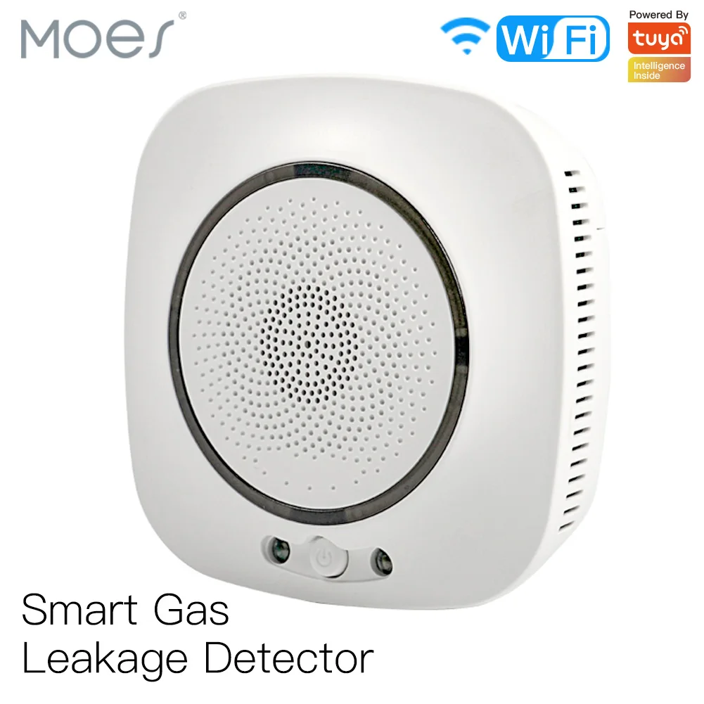 

MOES WiFi Smart Gas Leakage Fire Sound Alarm Gas Combustible Alarm Sensor Smart Life Tuya App Control Home Security System