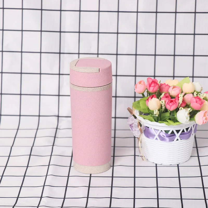 

Wheat Straw Unisex Water Water Bottles Double Layer Insulation Plastic Maixiang Double Best-selling hot ideas Water Bottles Sale