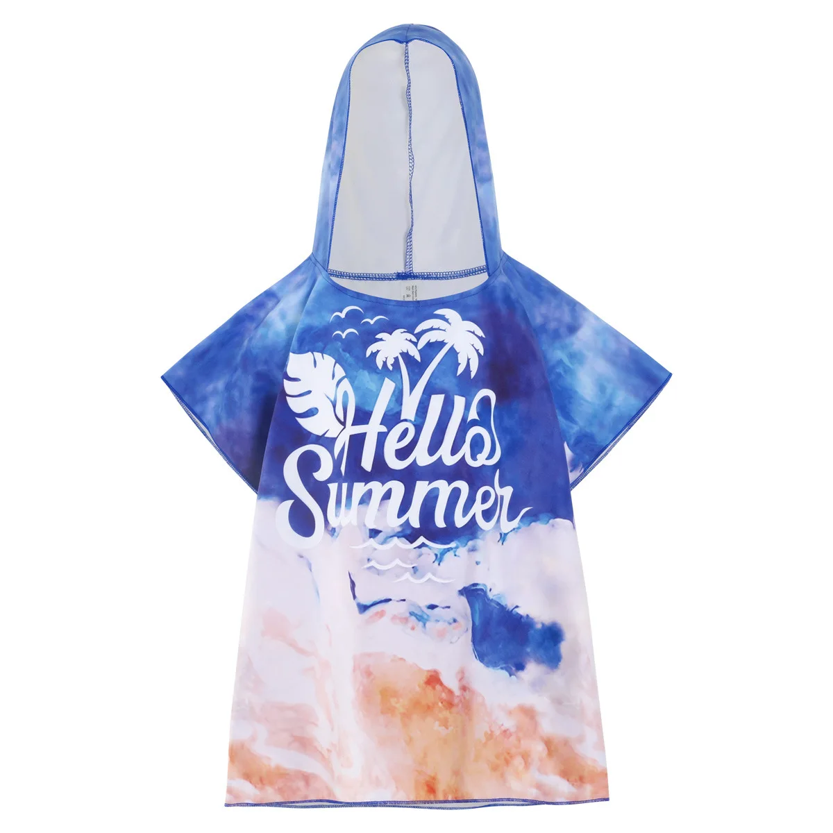 Пляжное полотенце с капюшоном для мальчиков 2-8 лет |