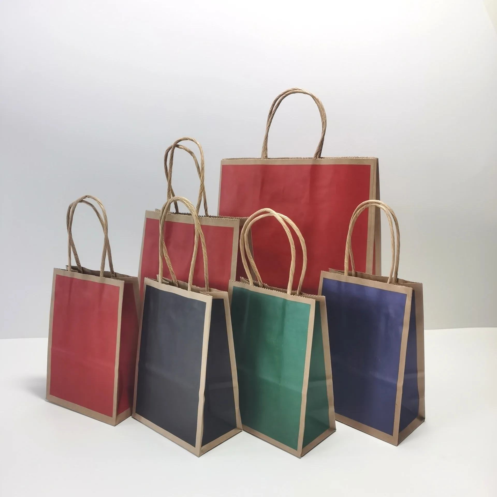 

12PCS Kraft Paper Gift Bags with Handles, Craft Shopping Bags, Retail Bag,Wedding Bags,Birthday Bags, Shopping, Merchandise