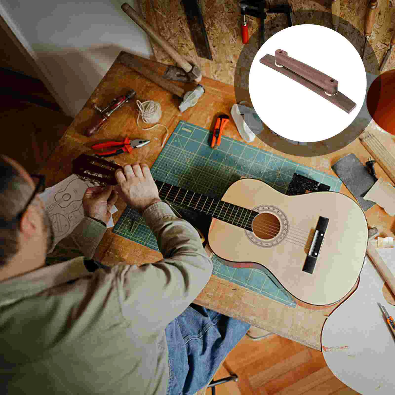

1 Pc Durable Portable Guitar Replacement Bridge Guitar Bridge Guitar Saddle for