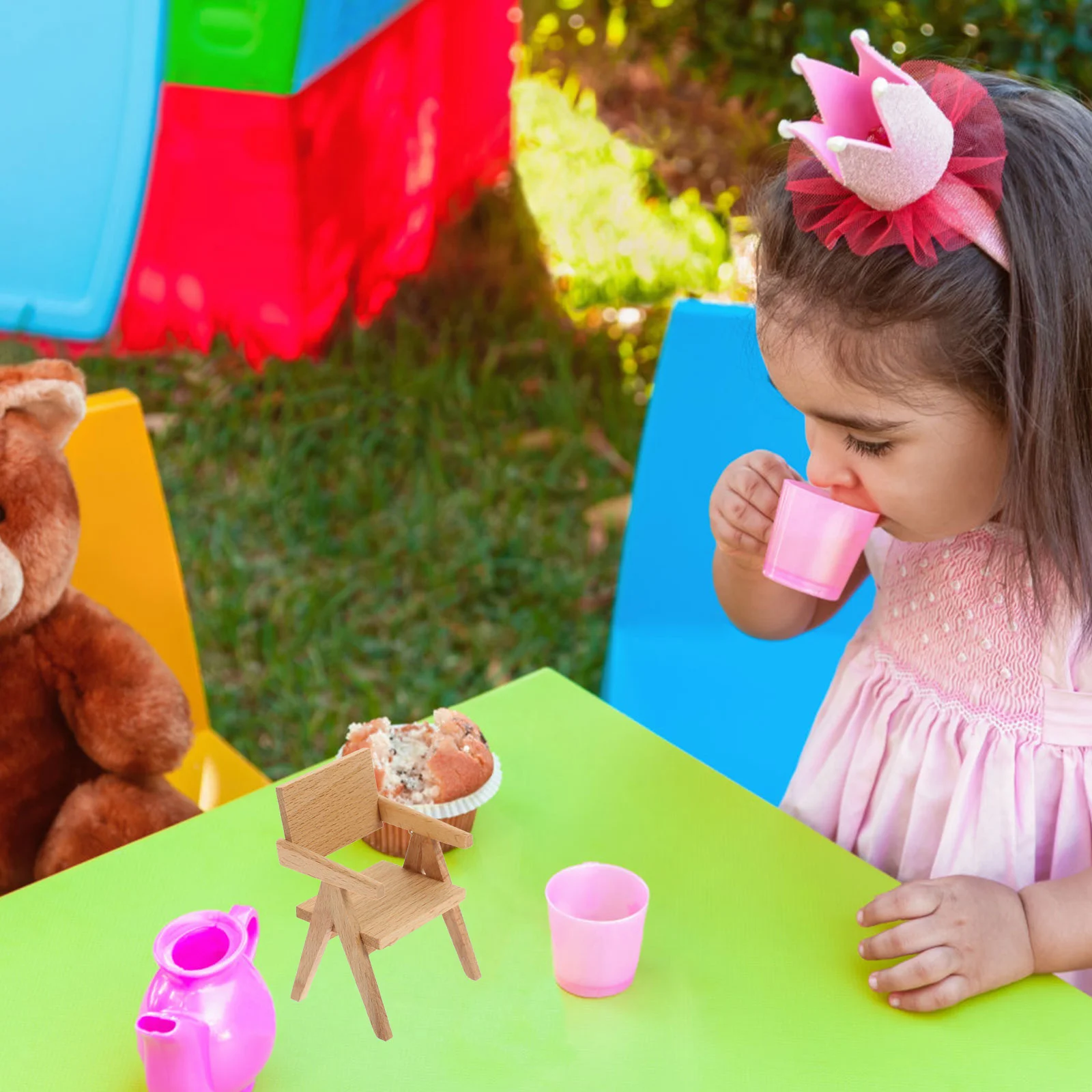 

Mini Wooden Chair Model House Mini Furniture Chair Miniature Wood Chair Model