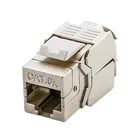 Сетевой разъем Cat5e Cat6 Cat6A RJ45, безинструментальный модуль гнезда Keystone Jack, полностью экранированный Разъем lan RJ 45 для розетки Интернета
