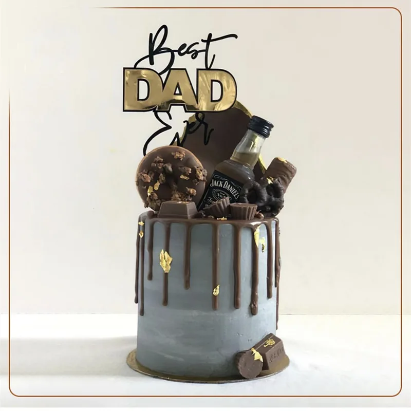 

Cake Decorating Supplies Acrylic Super Dad Best Dad Ever Cake Toppes for Happy Father`s Day Cake Decorating Toppers Sign