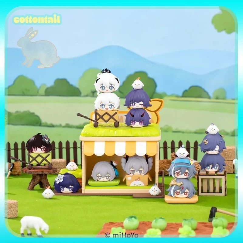 Фото Оригинальная серия Mihoyo Honkai Impact 3 Ranch Q-Topping 1,0, фигурка слепых коробок, сложенная кукла, игровая периферия, украшение для рабочего стола, подарок №2