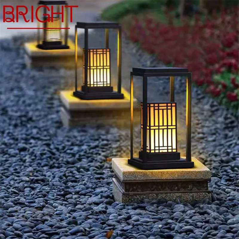 

BRIGHT Outdoor Lawn Lamp Chinese Classical LED Portable Lighting Waterproof IP65 for Electricity Home Hotel Villa Garden Decor