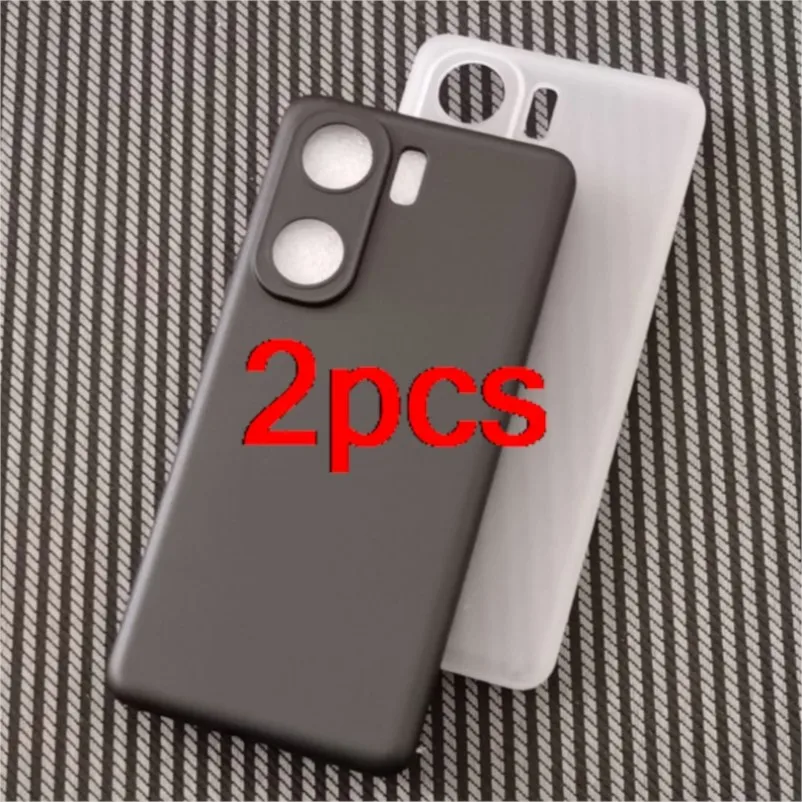 2 шт. черно-белые матовые Силиконовые чехлы из ТПУ для vivo iqoo neo 9 pro neo9 neo9pro